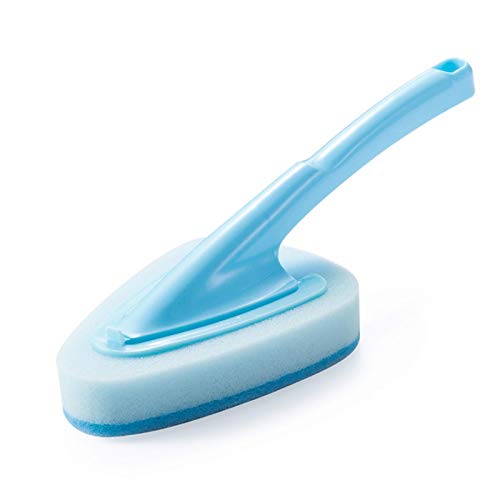 ANNI DESIGNER Replaceable Triangular Sponge Cleaning Brush with Handle Sponge Brush Heavy Duty Scrub Sponge Heads for Kitchen, Sink, Bathroom ANNI DESIGNER Replaceable Triangular Sponge Cleaning Brush with Handle Sponge Brush Heavy Duty Scrub Sponge Heads for Kitchen, Sink, Bathroom