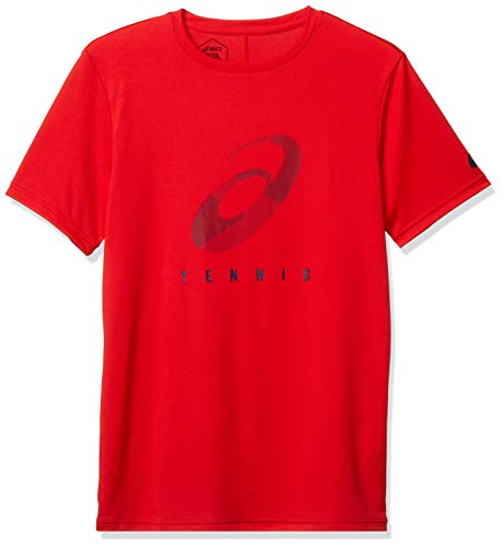 ASICS Practice M Spiral T Camiseta, Hombre, Classic Red, L