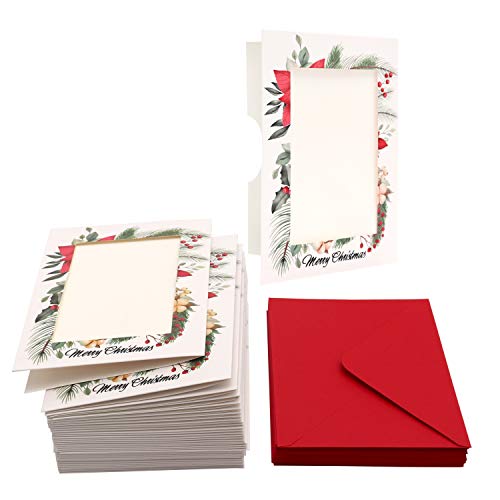 Belle Vous Tarjeta de Navidad para Foto (36 Piezas) Tarjetas Personalizadas Navidad para Foto 5” X 7” con Sobre Rojo, Perfecto para Foto de Navidad Familiares y Amigos- Tarjetas Navidad Personalizadas Belle Vous Tarjeta de Navidad para Foto (36 Piezas) Tarjetas Personalizadas Navidad para Foto 5” X 7” con Sobre Rojo, Perfecto para Foto de Navidad Familiares y Amigos- Tarjetas Navidad Personalizadas