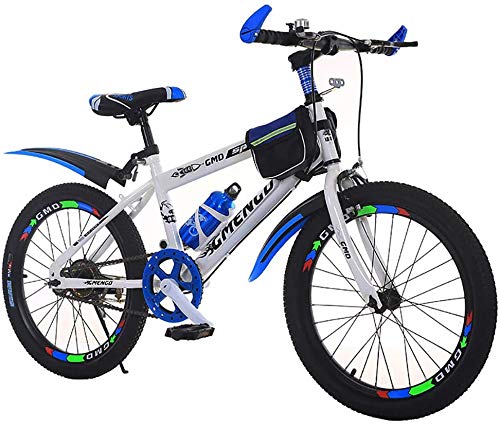 Bicicleta 20/22 Pulgadas Bicicleta de montaña, Bicicleta de montaña de Acero al Carbono niños, Frontal y Trasera de Doble Frenos y Llantas Widen, Boys & Girls Bicicleta, Azul, 22in,A Bicicleta 20/22 Pulgadas Bicicleta de montaña, Bicicleta de montaña de Acero al Carbono niños, Frontal y Trasera de Doble Frenos y Llantas Widen, Boys & Girls Bicicleta, Azul, 22in,A