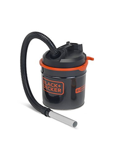 Black+Decker BXVC20MDE Aspirador de Cenizas (900 W, 18 l) con Función de Soplado