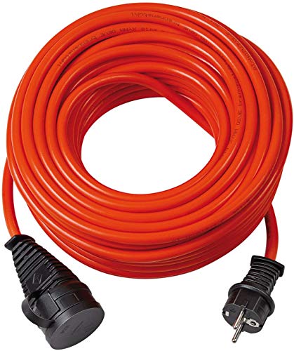 Brennenstuhl BREMAXX cable alargador de corriente (cable de 10 m, para uso en exteriores hasta -35 °C, Made in Germany) naranja