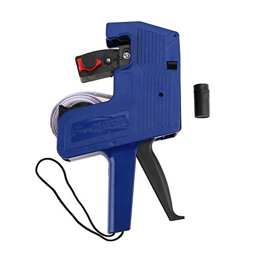 Broco MX-5500 Etiquetadora de 8 dígitos Etiqueta Etiqueta de precio al por menor Herramienta pistola Incluir etiquetas y recarga de tinta (azul)