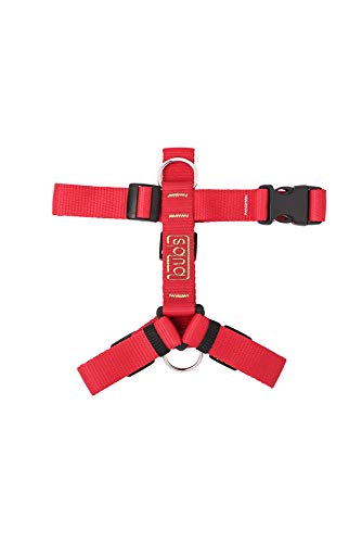 bub's Not Pull - arnés para Perro Mediano/pequeño Sistema Anti tirón (Comprobar tamaño: Cuello 34 a 57 cm Pecho 42 a 69 cm) Color Rojo