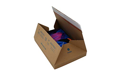 Cartas Dozio - Cajas de cartón automontantes para envíos - Dimensiones internas 213 x 153 x 17 mm - 25 unidades por paquete