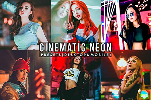 Cinematic Neon Portrait Mobile & desktop Presets Bundle for Lightroom - Mobile Presets for Lightroom: Download Link and Install Guide (English Edition)