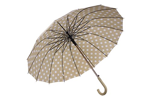 Cofan 80010605 - Paraguas mujer beige mod leysan diámetro 110cm Cofan 80010605 - Paraguas mujer beige mod leysan diámetro 110cm