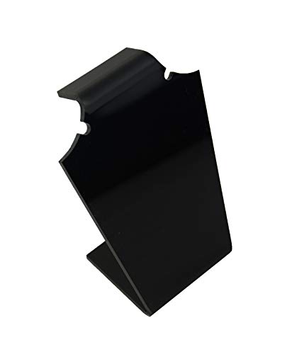 Colgante de acrílico con cadena y soporte para collar (negro, número de soporte), 3 unidades Colgante de acrílico con cadena y soporte para collar (negro, número de soporte), 3 unidades