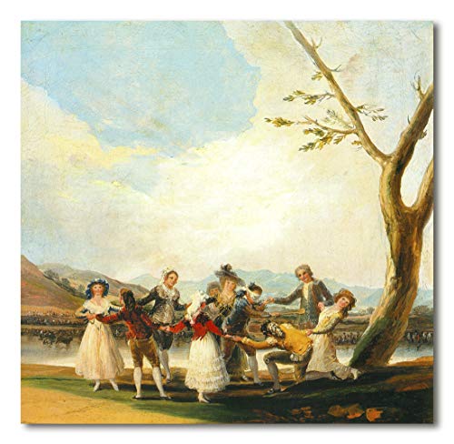 Cuadro Decoratt: La gallina ciega - Francisco de Goya 64x62cm. Cuadro de impresión directa.