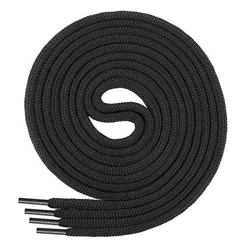 Di Ficchiano Cordones para zapatillas de trabajo y de trekking, redondos, muy resistentes a la rotura, aprox. 4,5 mm de diámetro, 70 cm - 220 cm de longitud, poliéster, fabricado en Europa, Unisex, Negro
, 110 cm / ø 4,5mm Di Ficchiano Cordones para zapatillas de trabajo y de trekking, redondos, muy resistentes a la rotura, aprox. 4,5 mm de diámetro, 70 cm - 220 cm de longitud, poliéster, fabricado en Europa, Unisex, Negro
, 110 cm / ø 4,5mm