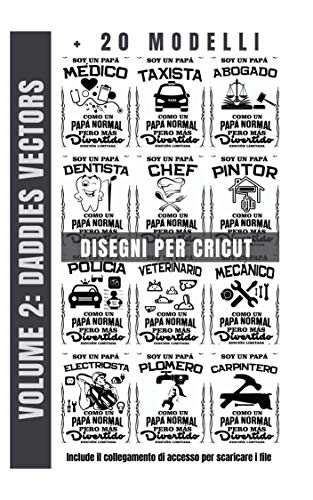 Disegni per Cricut (Volume 2): File SVG per Cricut in formato Ebook (include il link per il download SVG) (Italian Edition)