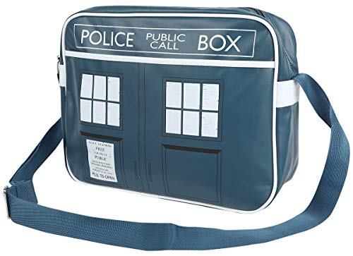 Doctor Who - bolso bandolera de la TARDIS - cartera retro - serie de televisión - formato enorme para DIN A4