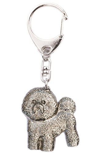 DOG ARTS JP Bichon Frisé Hecho en Reino Unido Artístico Perro Llavero Colección DOG ARTS JP Bichon Frisé Hecho en Reino Unido Artístico Perro Llavero Colección
