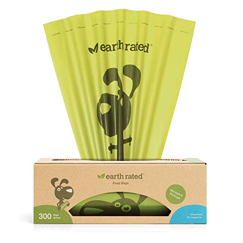 Earth Rated Dispensador Bolsas sin Perfume-300 Unidades, Unscented, 300 Bags