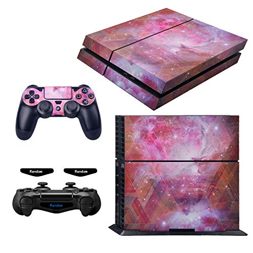 eXtremeRate Juego completo de pegatinas para placa frontal y 2 barras de luz LED para consola Playstation 4/PS4 y 2 fundas de control para Dualshock 4 PS4 – Galaxy Soul eXtremeRate Juego completo de pegatinas para placa frontal y 2 barras de luz LED para consola Playstation 4/PS4 y 2 fundas de control para Dualshock 4 PS4 – Galaxy Soul