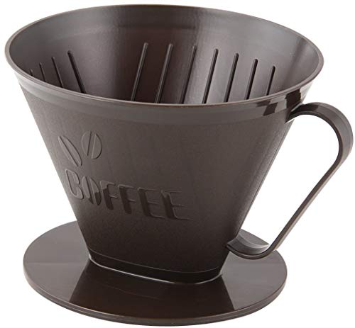 Fackelmann 42272 filtro de café recipiente 10,5 x 15 cm para tamaño de filtro 4 PP, marrón