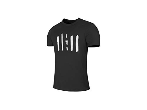 F.C. Juventus - Camiseta oficial (150 g) para niño/niño, varios tamaños disponibles (años 6-8-10-12-14-16) 12 años Negro 6 Años