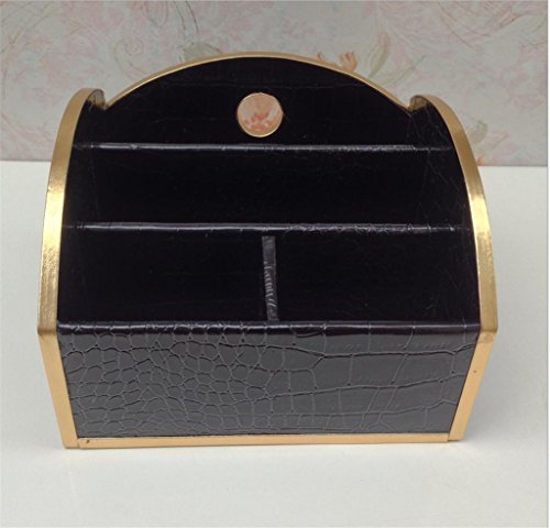 GFYWZ Woody multifunción caja de almacenaje del mando a distancia cesta Key caso cosmético creativo cuadro de acabado de tarjetas de negocios titular de la Pluma de la oficina , 9 , 17.4*15*11.8