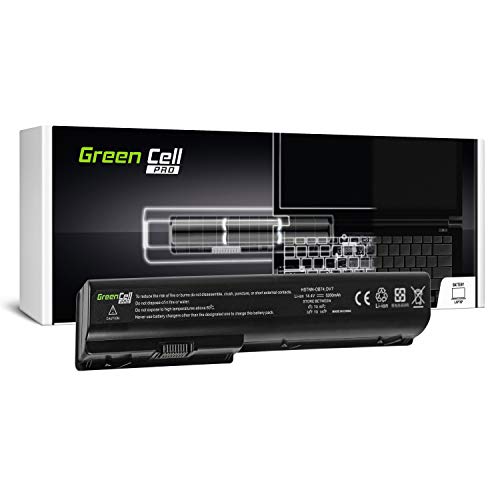 Green Cell® PRO Serie HSTNN-DB75 HSTNN-IB75 Batería para HP Pavilion DV8 DV7 DV7T DV7Z DV7-1000 DV7-2000 DV7-3000 HP HDX18 Ordenador (Las Celdas Originales Samsung SDI, 8 Celdas, 5200mAh, Negro)