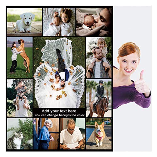 Haisimiery - Manta personalizable con imagen para adultos y mascotas, franela, diseño de foto de cumpleaños, boda, Forro polar de franela., Tu foto personalizada, Lapghan 40''×60'' (100x150cm)