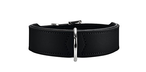 Hunter - Collar de perro, negro, 51-58.5 cm, 3.9 ancho