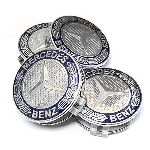 IGGY 4 x Tapones Tapacubos DE 75 mm para Tachuelas Círculos Aleación – Clase A B C y CLA CLK IGGY 4 x Tapones Tapacubos DE 75 mm para Tachuelas Círculos Aleación – Clase A B C y CLA CLK