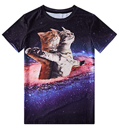 Jubestar Camisetas Niños 3D Impreso Gráfica Boy's T-Shirt, Camisetas Niñas Manga Corta para Ropa de Niños de 6 a 16 Nños