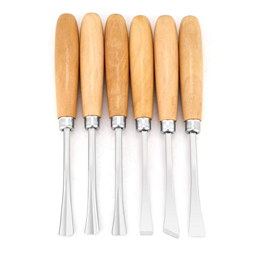 Juego de cinceles de mano profesionales de talla de madera de 6 uds, herramientas de esculpido para carpintería DIY para carpintería artesanal DIY Juego de cinceles de mano profesionales de talla de madera de 6 uds, herramientas de esculpido para carpintería DIY para carpintería artesanal DIY