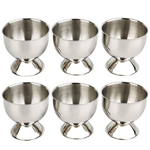 Juego de soporte para huevos hervidos suaves incluye 6 bandejas de huevos de acero inoxidable para cocina Juego de soporte para huevos hervidos suaves incluye 6 bandejas de huevos de acero inoxidable para cocina
