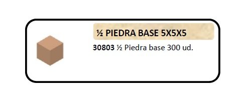 Keranova 30803. Bolsa 300 unidades piedra base para maquetas en miniatura. Rojizo anaranjado Keranova 30803. Bolsa 300 unidades piedra base para maquetas en miniatura. Rojizo anaranjado