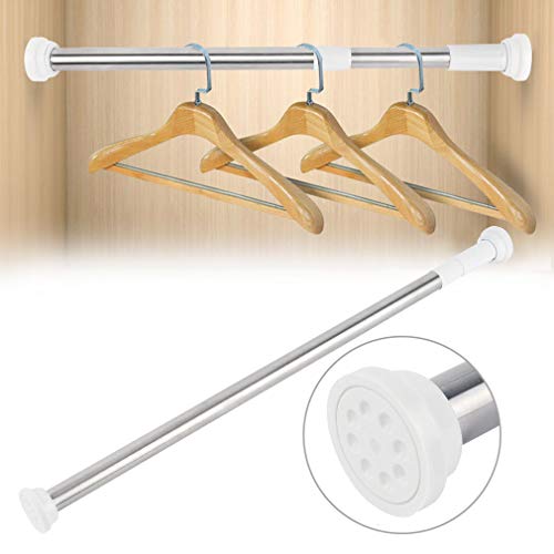 KINLO Barra de Cortina de Ducha telescopica 50-80CM Material de Acero Inoxidable Diámetro Externo 2.5CM Diámetro Interior 2.2CM KINLO Barra de Cortina de Ducha telescopica 50-80CM Material de Acero Inoxidable Diámetro Externo 2.5CM Diámetro Interior 2.2CM
