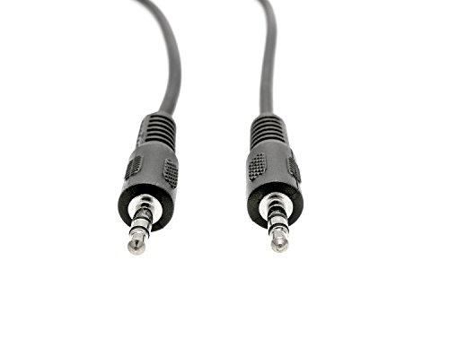KnnX 28002 | Cable Auxiliar Audio Estéreo | Conector de 3,5 mm Macho a Macho | Longitud: 1 Metro