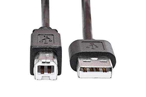 KnnX 28091 | Cable USB 2.0 | A Macho a B Macho | Longitud: 1 Metro | para Impresora, escáner de Superficie Plana, Disco Duro Externo HDD, Dispositivo UPS