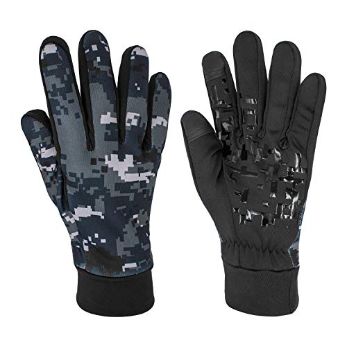KUPVALON Guantes Moto Invierno/Otoño para Hombre y Mujer con Pantanlla Tactil en los Dedos,Impermeable Guantes Transpirables con Proteccion para Entretiempo (Tamaño M/L/XL)