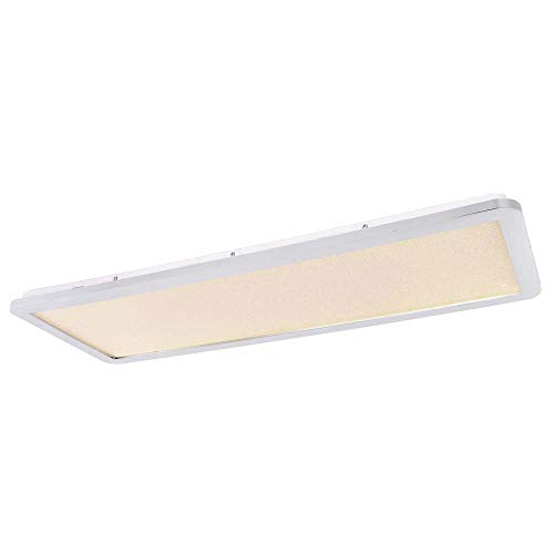 Lámpara LED de techo con cristales, iluminación CCT, cromo, longitud 80 cm, para cuarto de baño