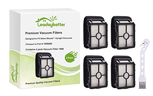Leadaybetter 4 1866 filtros de repuesto para Bissell Crosswave 17132, accesorios para aspiradora Bissell 3 en 1 para aspiradora en seco y húmedo y Crosswave 2225N Pet Pro Filter