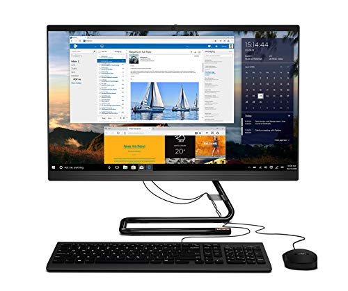 Lenovo IdeaCentre AIO 3 - Ordenador de Sobremesa Todo en uno (Pantalla de 23.8" FullHD,Procesador AMD Ryzen 3 4300U,512GB SSD,RAM 8 GB,Sin Sistema Operativo) Ratón y Teclado QWERTY Español USB, Negro