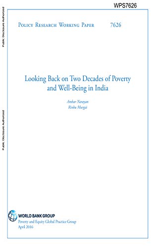 Looking Back on Two Decades of Poverty and Well-Being in India (English Edition)