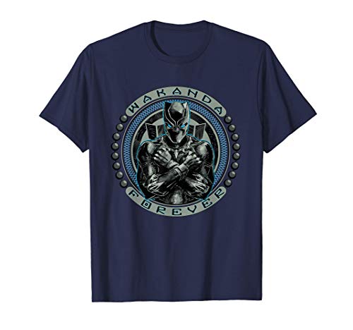 Marvel Black Panther T'Challa Emblem Wakanda Forever Camiseta