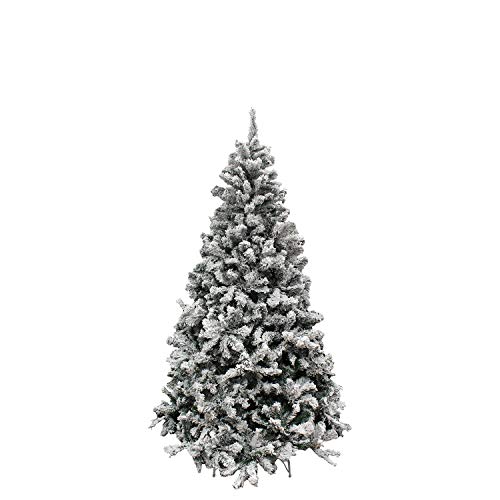 MAURER 5480020 Arbol De Navidad Nevado 180 cm. 758 Ramas. Hojas De PVC con Nieve Artifical, 180 cms