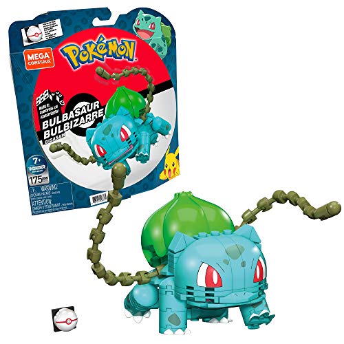 Mega Construx Pokémon Bulbasaur Figura de 175 bloques de construcción de juguete para niños (Mattel GVK83)