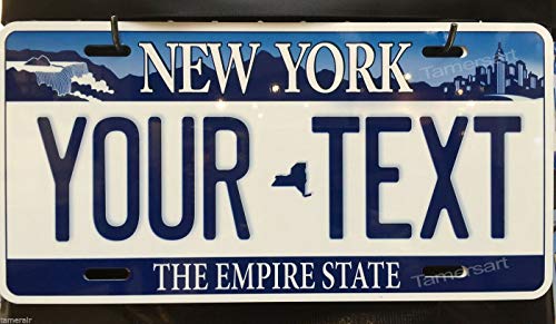 MNUT Placa de licencia de estilo New York, personalizada, placa de licencia 15,2 x 30,48 cm