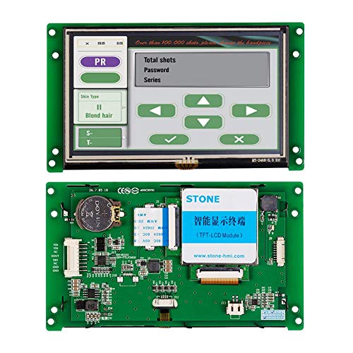 Módulo de Pantalla LCD TFT Inteligente HMI de 5 Pulgadas con Controlador Programa Interfaz en Serie UART