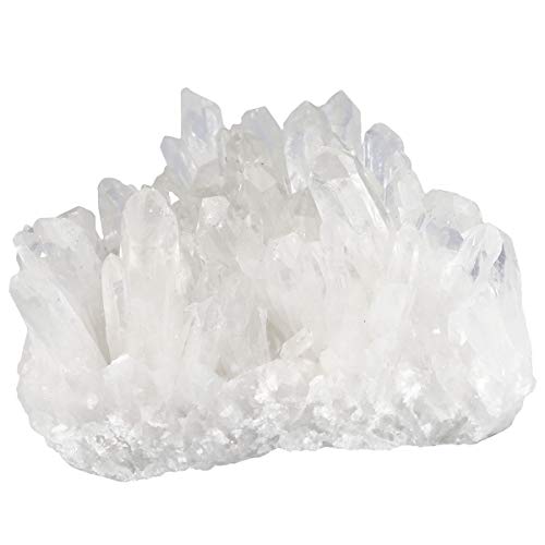Mookaitedecor Cristal de roca, piedras y cristales naturales, piedra en bruto decorativa para minerales, colección Druse Cristal Decorativo