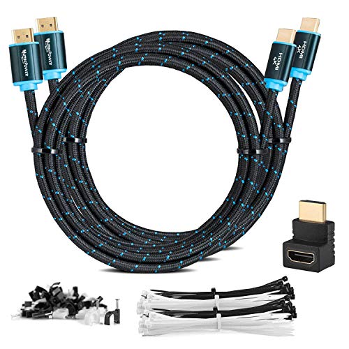 MutecPower 2 Piezas 5m Cable HDMI 2.0 - Cable de Alta Velocidad con Ethernet Soportes Ultra HD 3D 4Kx2K/60HZ y 2160p/Full HD 1080p - 28 AWG - ARC/CEC - Cable Triple blindado - 5 Metros Negro MutecPower 2 Piezas 5m Cable HDMI 2.0 - Cable de Alta Velocidad con Ethernet Soportes Ultra HD 3D 4Kx2K/60HZ y 2160p/Full HD 1080p - 28 AWG - ARC/CEC - Cable Triple blindado - 5 Metros Negro