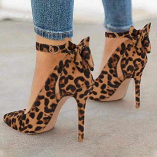N\C Moda para Mujer Zapatos con Lazo Tacones Finos para Mujer Tacones Altos en Punta para Mujer Tamaño 34-87cm N\C Moda para Mujer Zapatos con Lazo Tacones Finos para Mujer Tacones Altos en Punta para Mujer Tamaño 34-87cm