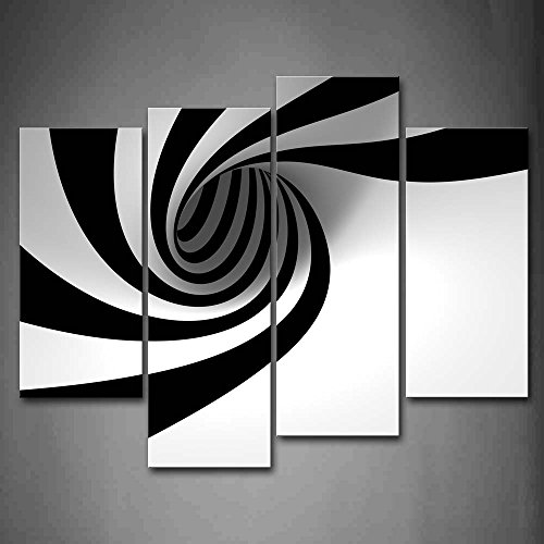 Negro Y Blanco Gris Negro Blanco AgujeroPintura de la pintura de la pared La impresión de la imagen en la lona Abstracto Fotos de la Obra para la Decoración Moderna del Ministerio del Interior