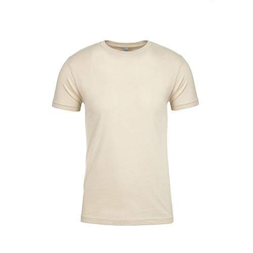 Next Level - Camiseta con Cuello Redondo para Adultos Unisex (M) (Crema)