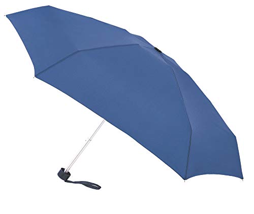 Paraguas básico de VOGUE pequeño, Ligero y antiviento. Este diseño Cuenta con Sistema antiviento y se confecciona en Doce Colores. Elige el Color Que más se Ajuste a tu Personalidad. (Azul)