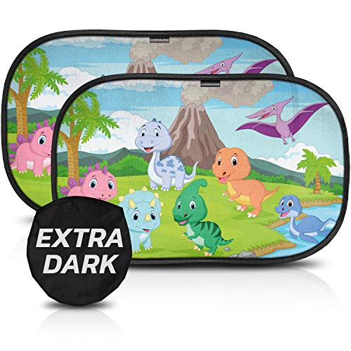 Parasol Coche con protección UV certificada Extra Oscura - Autoadhesivo, para Proteger del Sol a bebés y Mascotas, 2 parasoles para bebé con diseño de diono M/L de 51x31 cm Parasol Coche con protección UV certificada Extra Oscura - Autoadhesivo, para Proteger del Sol a bebés y Mascotas, 2 parasoles para bebé con diseño de diono M/L de 51x31 cm